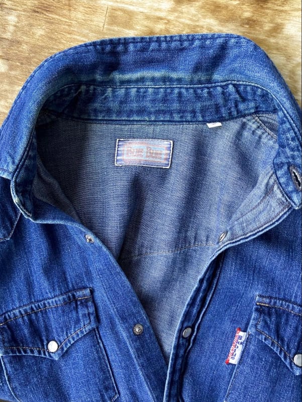 Blue Blue Denim Shirt Indigo Size 3