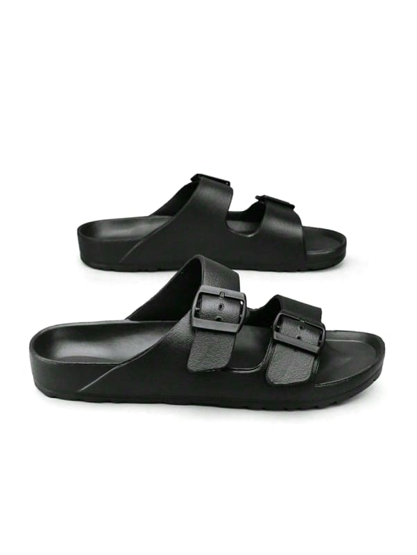 Men's Plus Size Non-Slip Breathable Flat Sandals with Buckle Detail