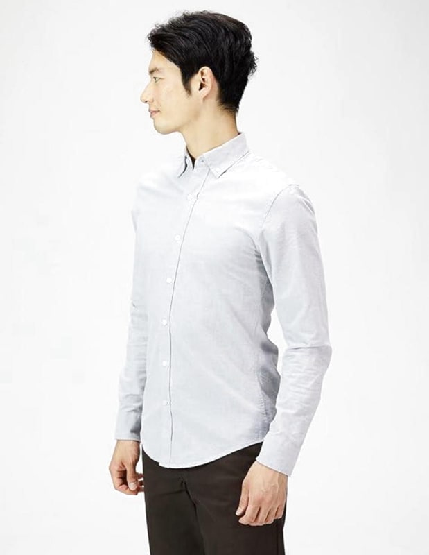 Amazon Essentials Slim Fit Long Sleeve Oxford Shirt Navy