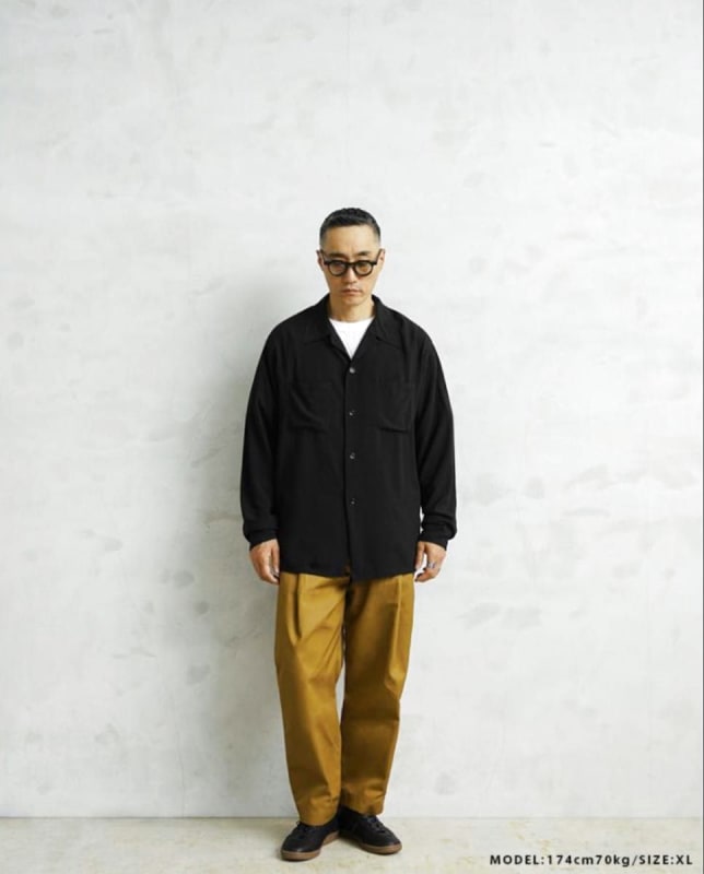Waiper x Town Craft Rayon Open Collar Shirt