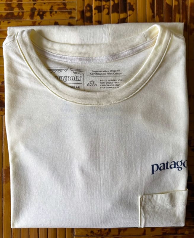 Patagonia Logo Pocket T-Shirt Yellow