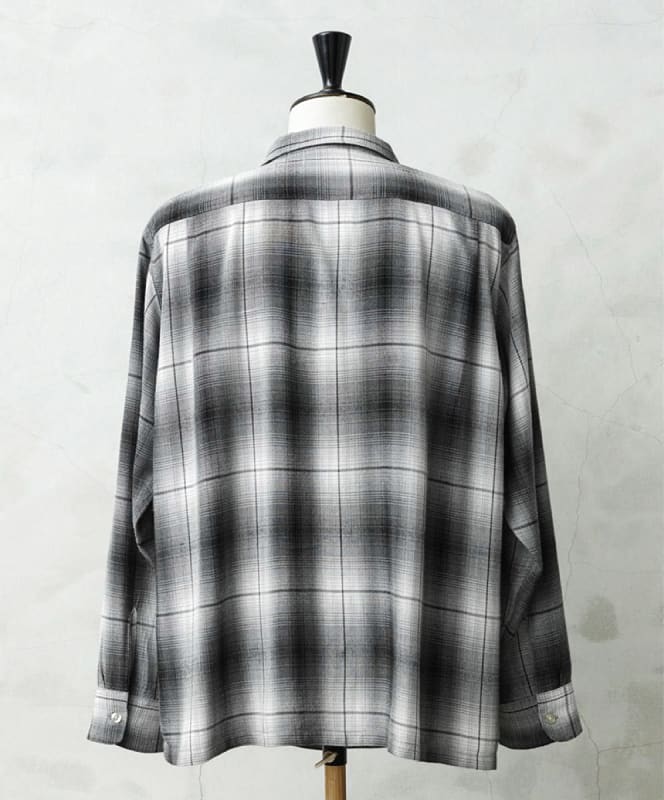 Waiper X Town Craft 60's Ombre Loop Collar Shirt XL
