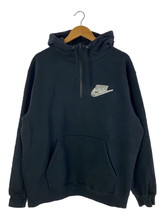 Supreme Nike Half Zip Hooded Sweatshirt Black L Cotton