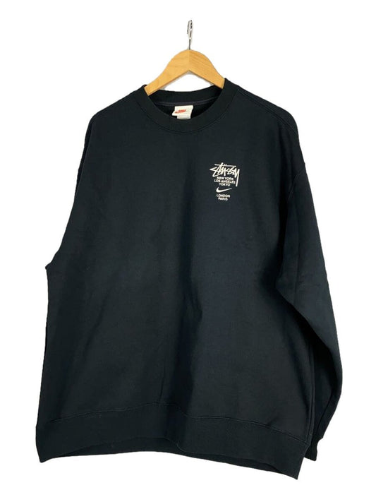 Stussy Nike 21SS Fleece Crew Sweatshirt Black L Cotton DC4198 010