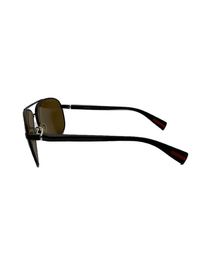 PRADA Sport Sunglasses DG0 5Y1 Teardrop Plastic Black Clear Men s