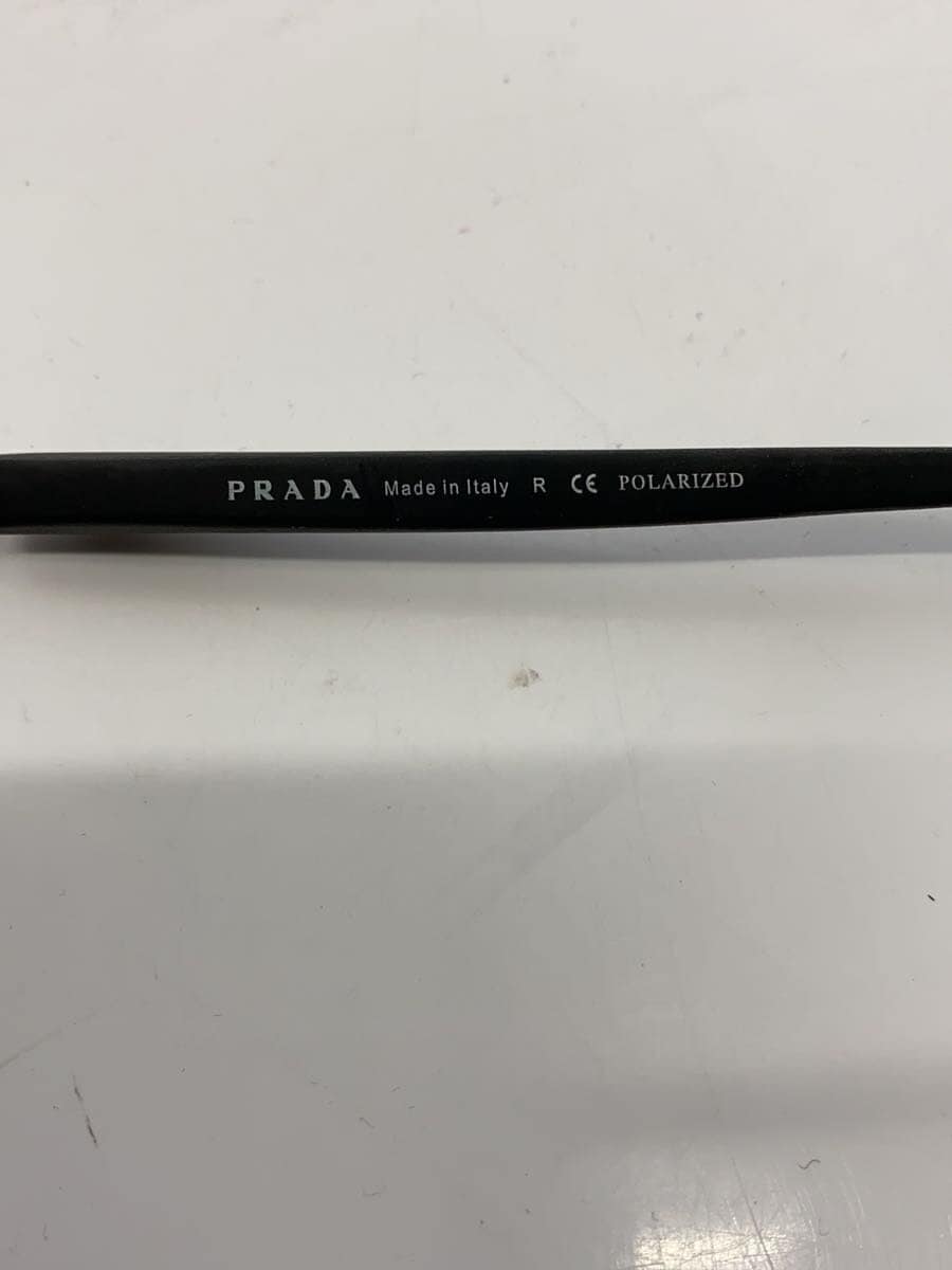 PRADA Sport Sunglasses DG0 5Y1 Teardrop Plastic Black Clear Men s