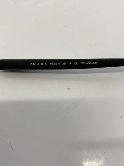 PRADA Sport Sunglasses DG0 5Y1 Teardrop Plastic Black Clear Men s