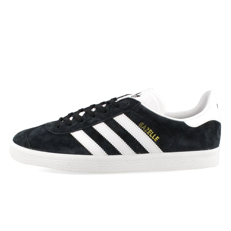 Adidas Gazelle Core Black/White/Gold Met Sneakers