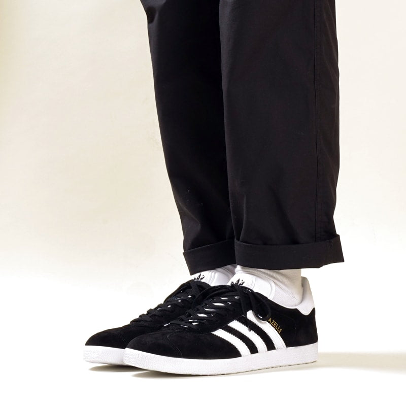 Adidas Gazelle Core Black/White/Gold Met Sneakers