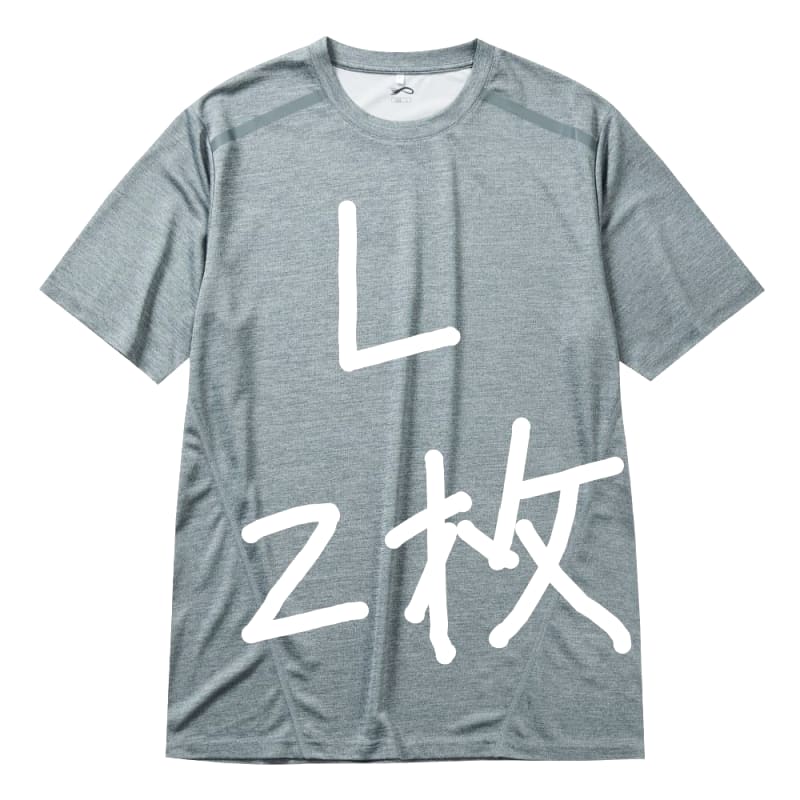 Workman Ice Strike Cooling -10℃ Short Sleeve T-Shirt Gray M Size 2-Pack