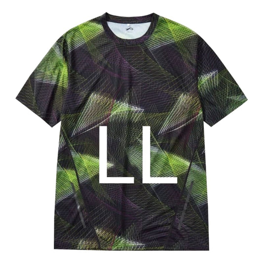 Workman Ice Cooling -10℃ Print Short Sleeve T-Shirt LL Geo Lime New