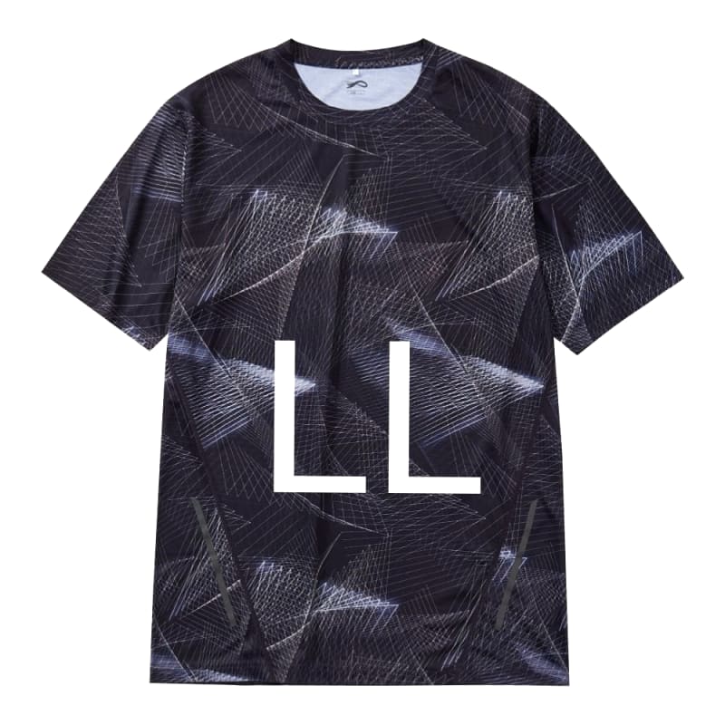 Workman Ice Shock Cooling 10°C Printed Short Sleeve T-Shirt LL Geo Black New