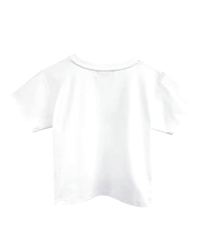 Basic Logo Emb T-Shirt Rose Muse Mirinya Ikolove Sheer
