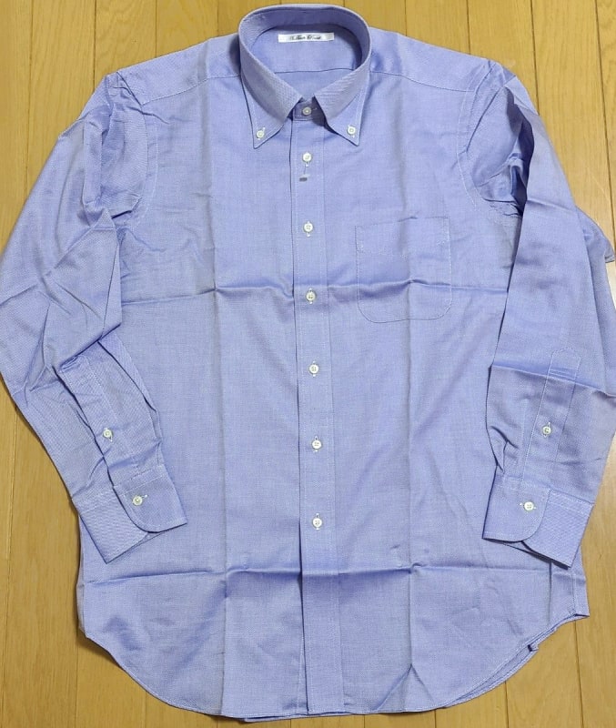Back Point Blue Check Long Sleeve Shirt