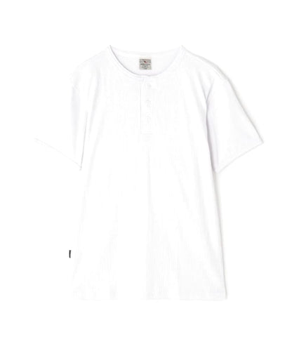 Avirex Henry Neck T-Shirt White New