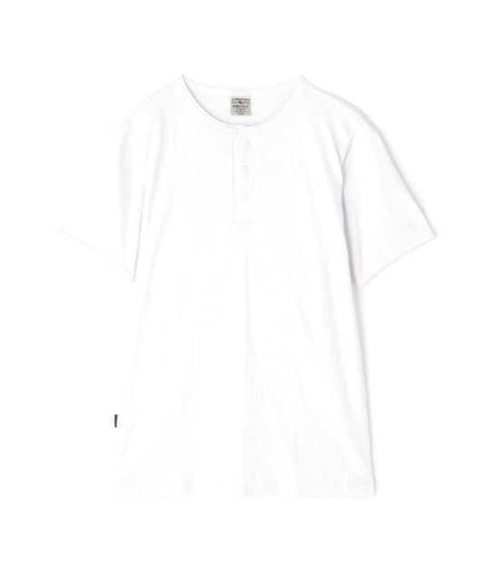 Avirex Henry Neck T-Shirt White New