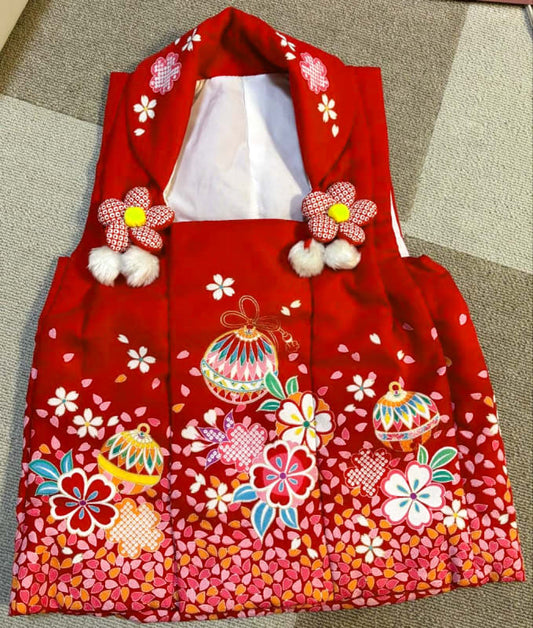 Shichi-Go-San Kimono Set for Girls 3 Years