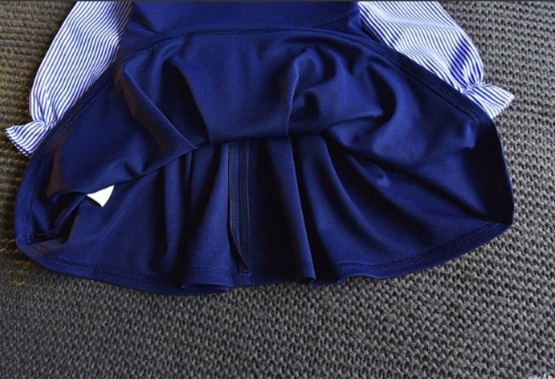 Kids Blouse Dress with Ribbon for Graduation 100cm