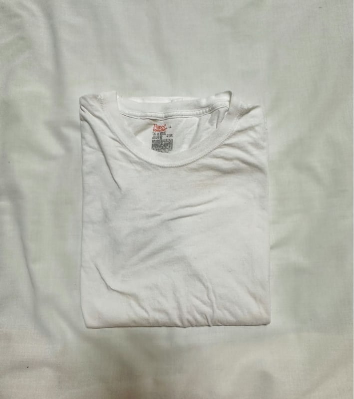 Hanes T-Shirt Crew Neck LL Size Red Label