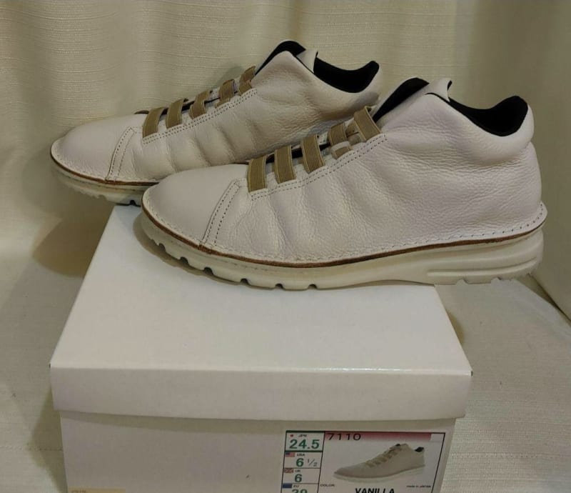 Maile Leather Sneakers Comfort Shoes 24.5cm