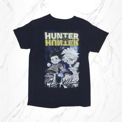Vintage Hunter x Hunter T-Shirts Black Character Print