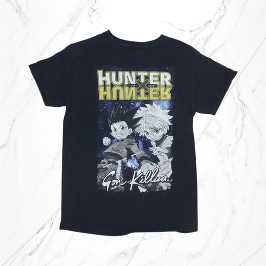 Vintage Hunter x Hunter T-Shirts Black Character Print