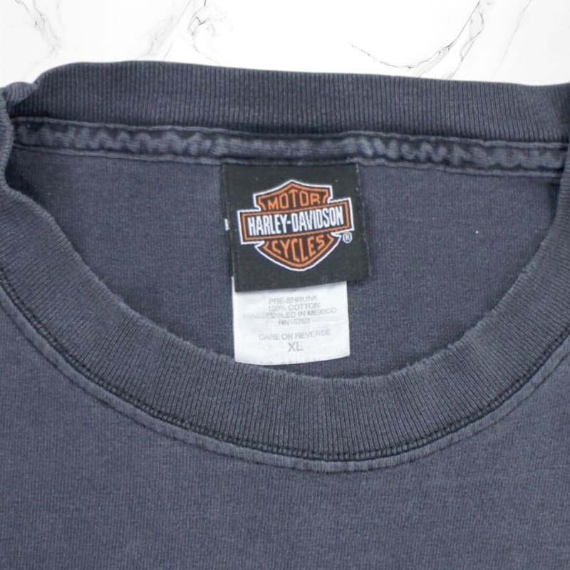 Vintage Harley Davidson T-Shirt Washed Black XL