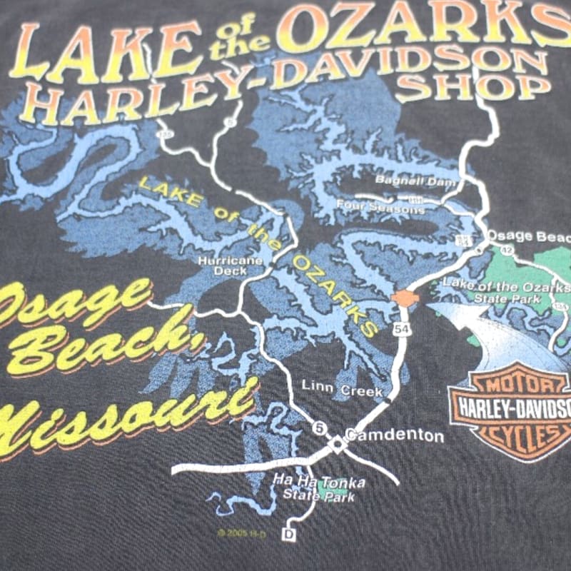 Vintage Harley Davidson T-Shirt Washed Black XL