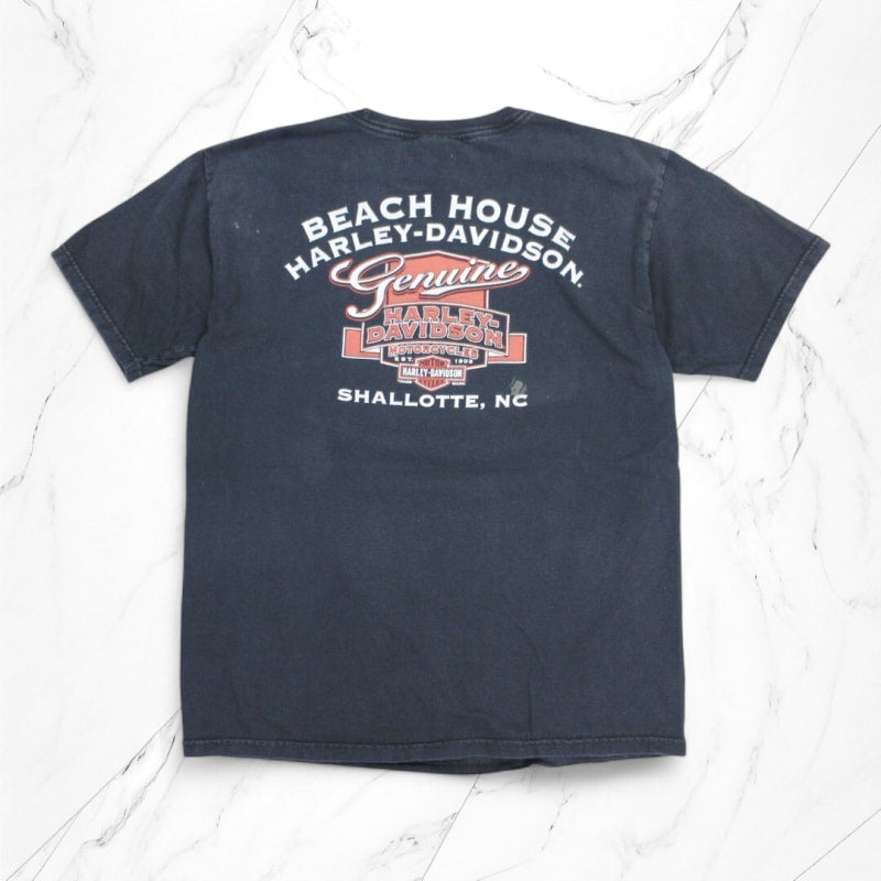 Vintage Harley Davidson T-Shirt Washed Black