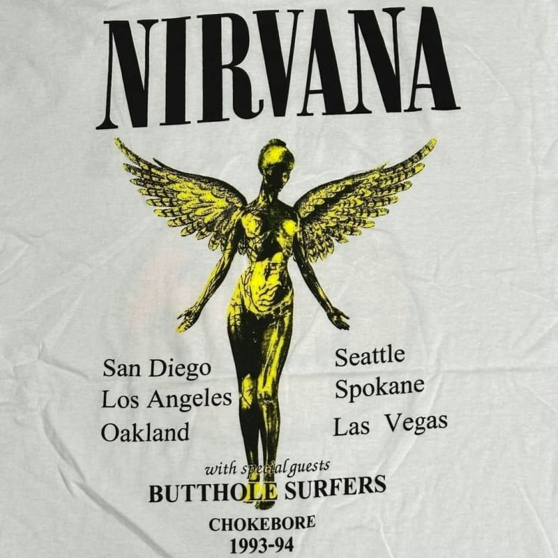 Nirvana Smiley & In Utero T-Shirts XL