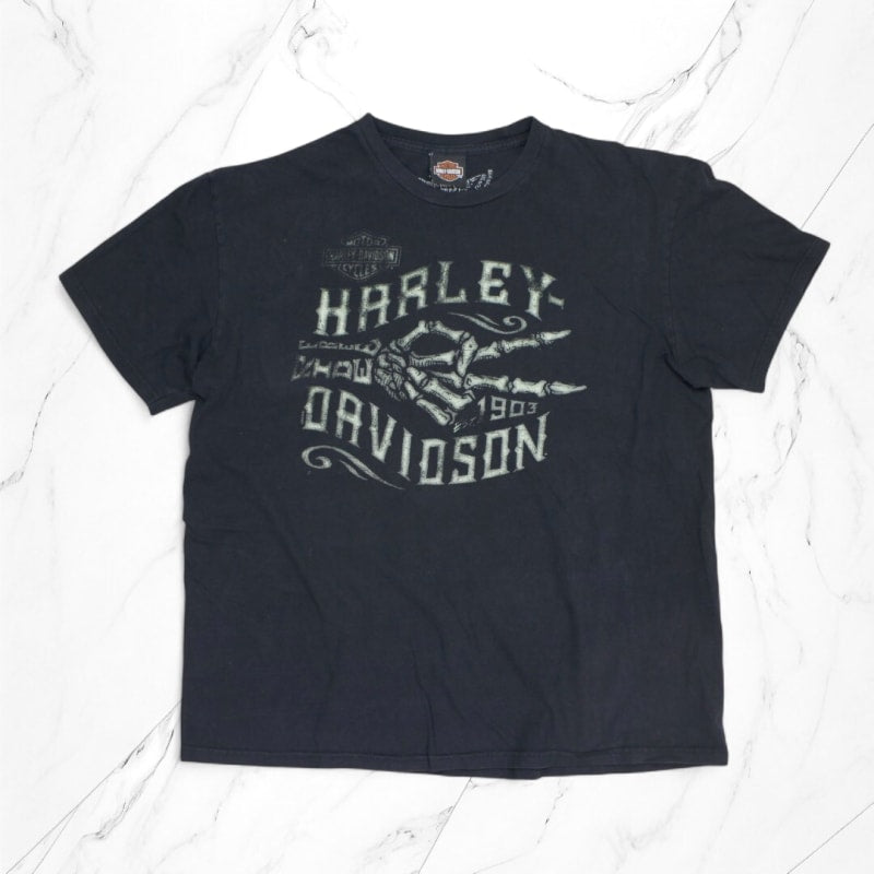 Vintage Harley Davidson T-Shirt Washed Black