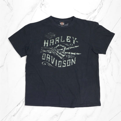 Vintage Harley Davidson T-Shirt Washed Black