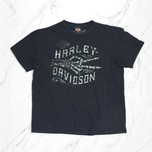 Vintage Harley Davidson T-Shirt Washed Black