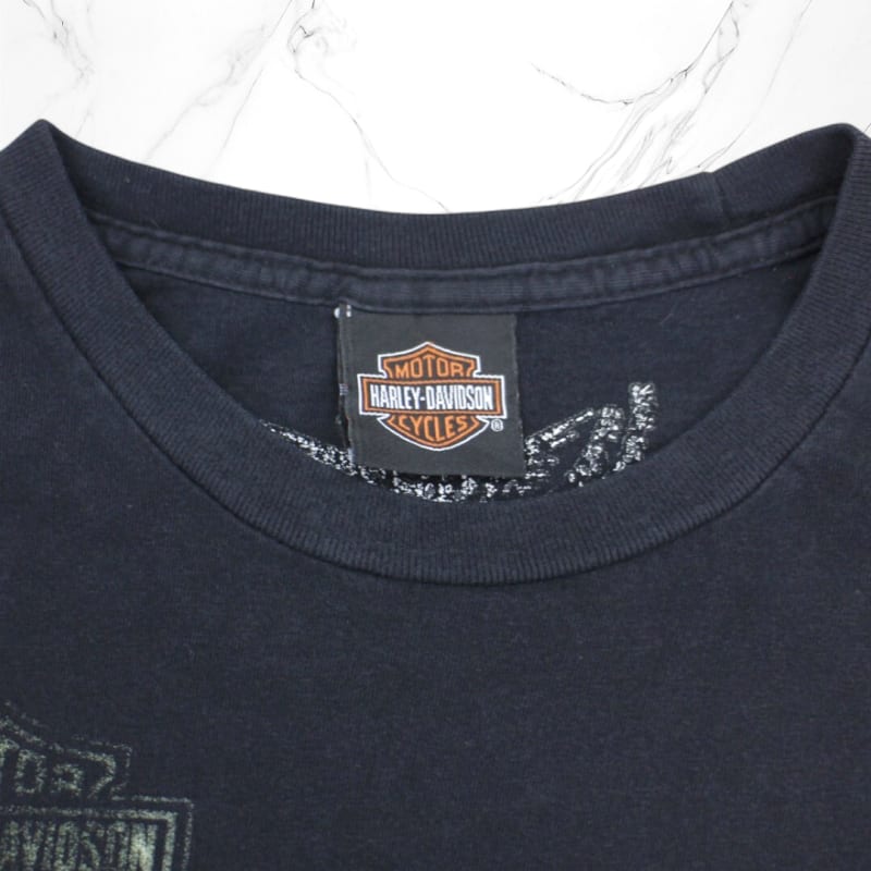 Vintage Harley Davidson T-Shirt Washed Black