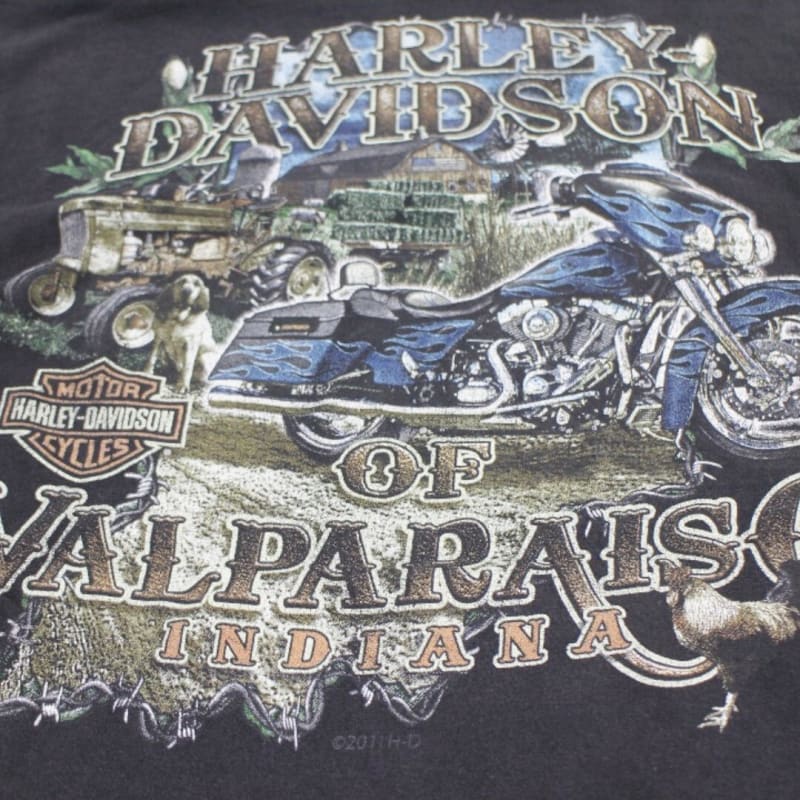 Vintage Harley Davidson T-Shirt Washed Black