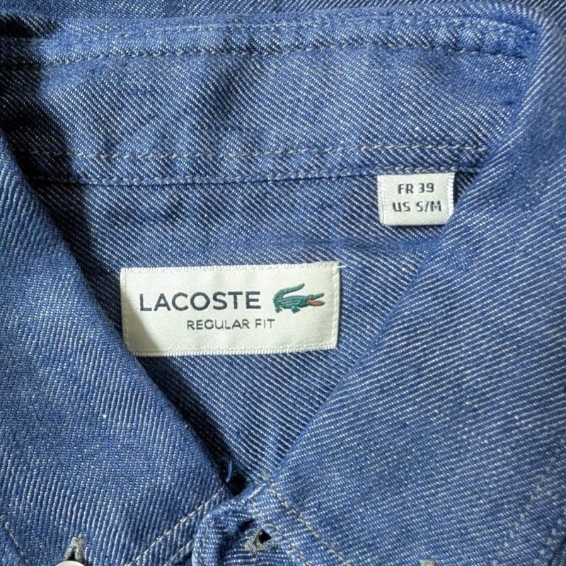 LACOSTE 100% Linen Shirt Size 39