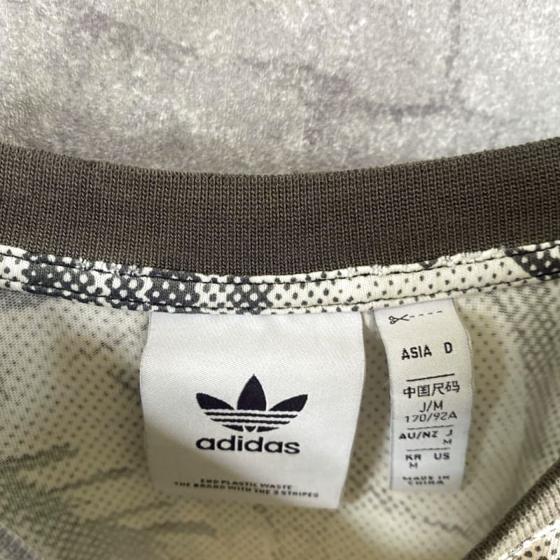 Adidas Ringer T-Shirt Pattern Print Men's M