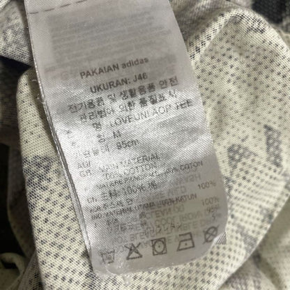 Adidas Ringer T-Shirt Pattern Print Men's M