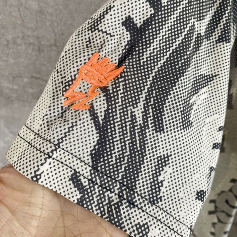 Adidas Ringer T-Shirt Pattern Print Men's M