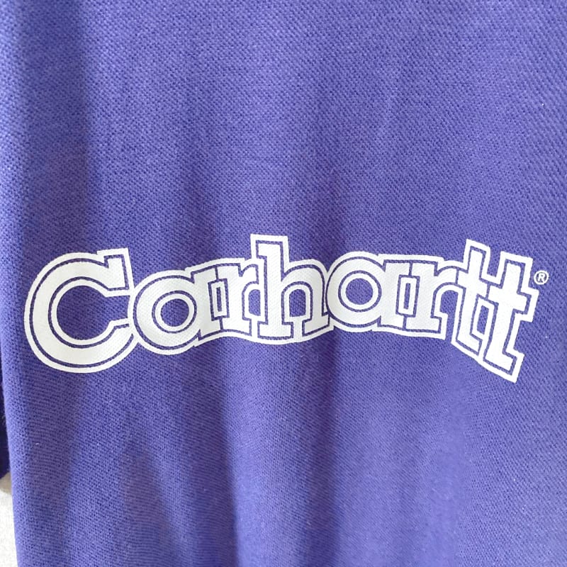 Carhartt Short Sleeve Polo T-Shirt Men's M Navy