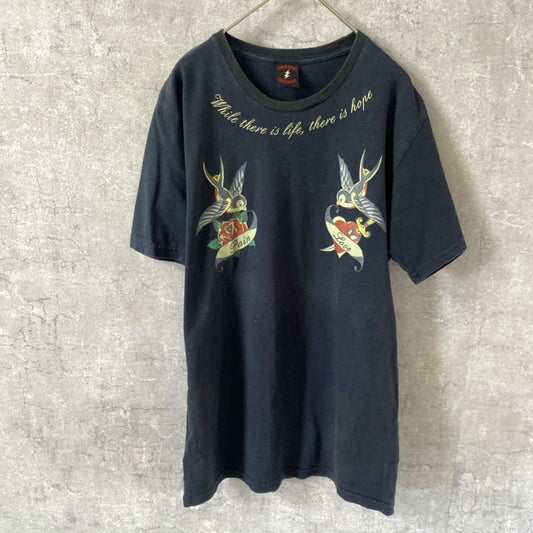 Gun And Sword Graphic T-Shirt Black L