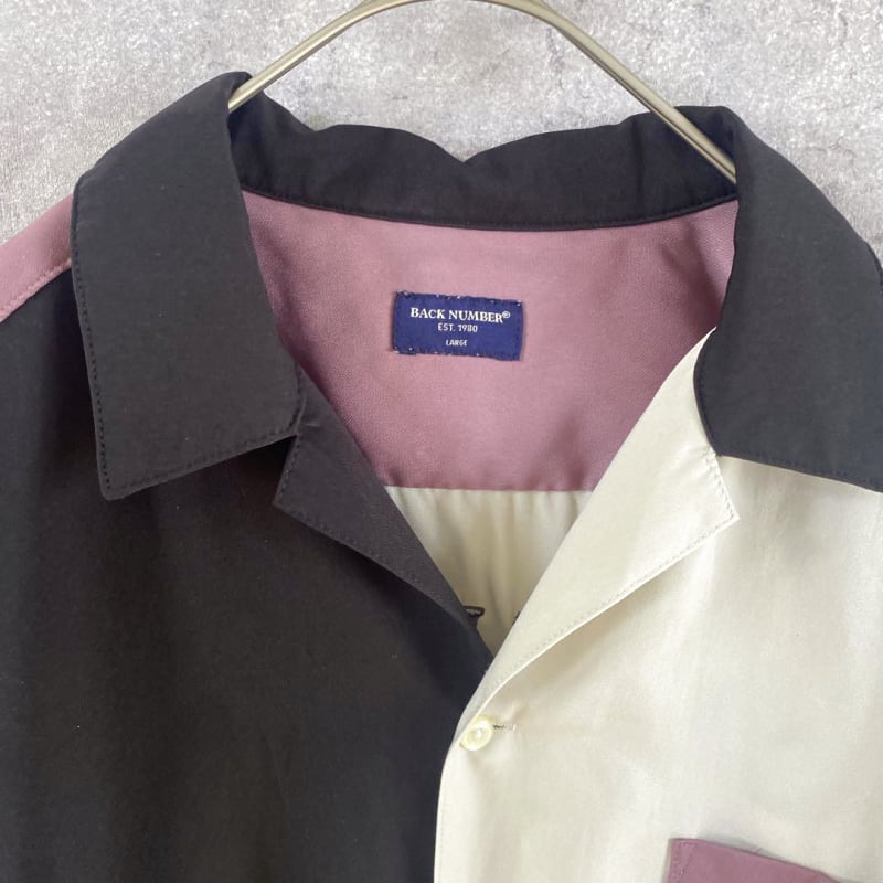 BACK NUMBER Open Collar Shirt Multi-Color Men's L