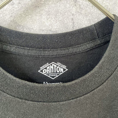 DANTON Black T-Shirt with Pocket M Size Women's