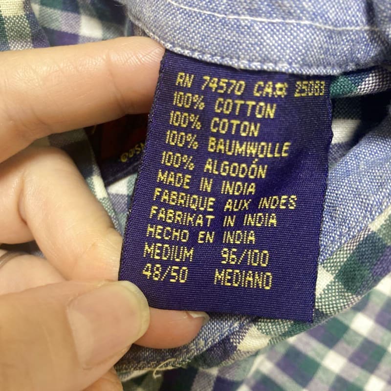 Disney Check Pattern Short Sleeve Shirt With Tigger Embroidery Size M