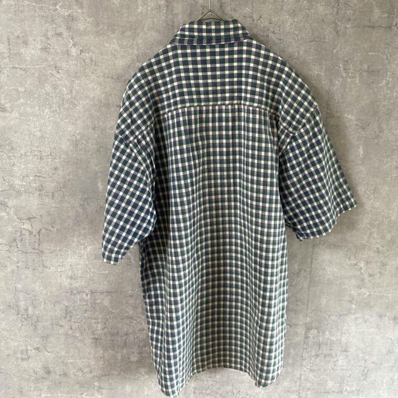 Disney Check Pattern Short Sleeve Shirt With Tigger Embroidery Size M