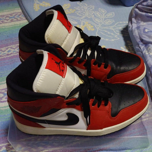 Nike Air Jordan 1 Mid Chicago Black Toe 27cm