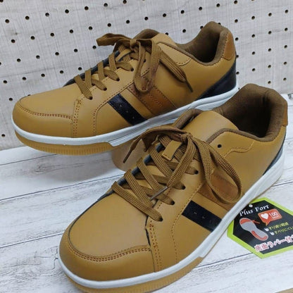 New Men's Water-Resistant Lightweight Sneakers Camel 25.5cm