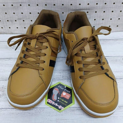 New Men's Water-Resistant Lightweight Sneakers Camel 25.5cm