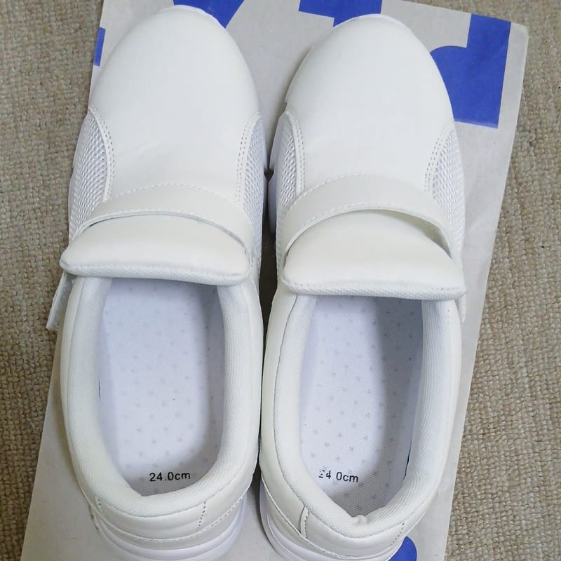 Nurse Shoes 24cm White Velcro New