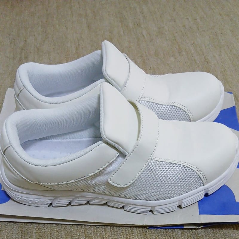 Nurse Shoes 24cm White Velcro New
